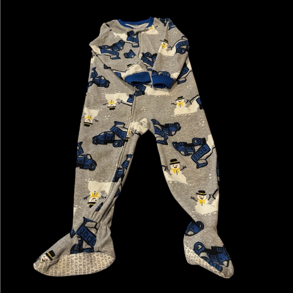 Snowman & Dump Truck Fleece Pajama